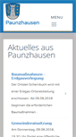 Mobile Screenshot of paunzhausen.de