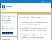 Tablet Screenshot of paunzhausen.de